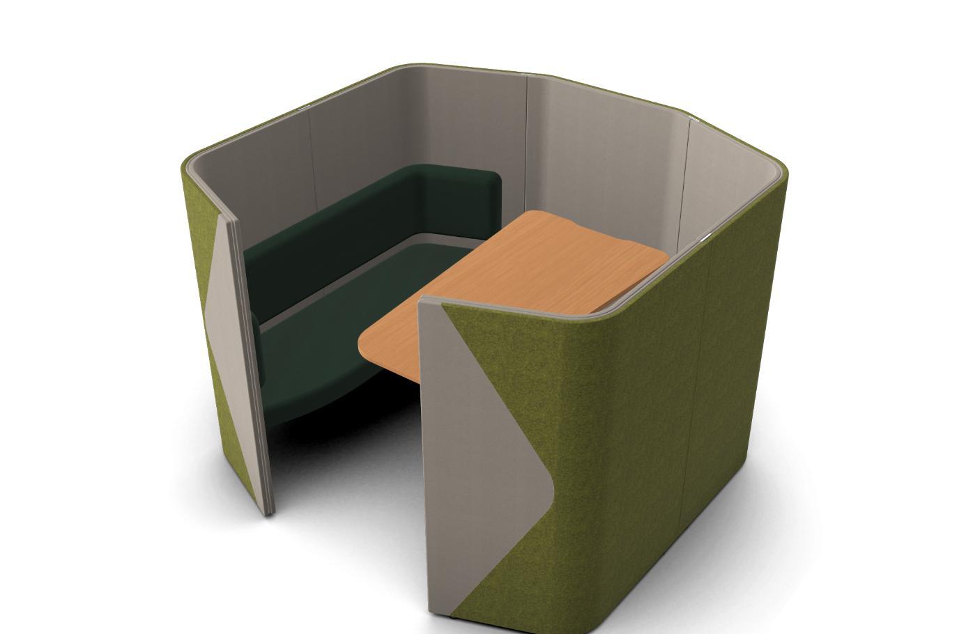 HAPQD14+HAPDQT Haven Quad Pod Complete with Solo Quad Table