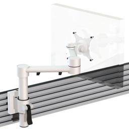 STREAMCOMB04W - Stream Plus Single Beam Manual Height Adjustment Monitor Arm And Bracket For Mount Rail Fixing