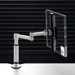STREAMCOMB04W - Stream Plus Single Beam Manual Height Adjustment Monitor Arm And Bracket For Mount Rail Fixing