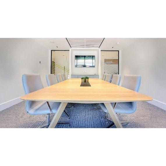 V507R4212 - Vantage Desk Height Soft Rectangular Table 4200mm x 1200mm - 12-14 Seater