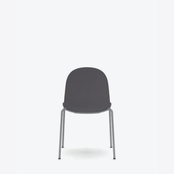KIN102U3 Kin Side Chair With 4 Leg Frame, Upholstered Shell