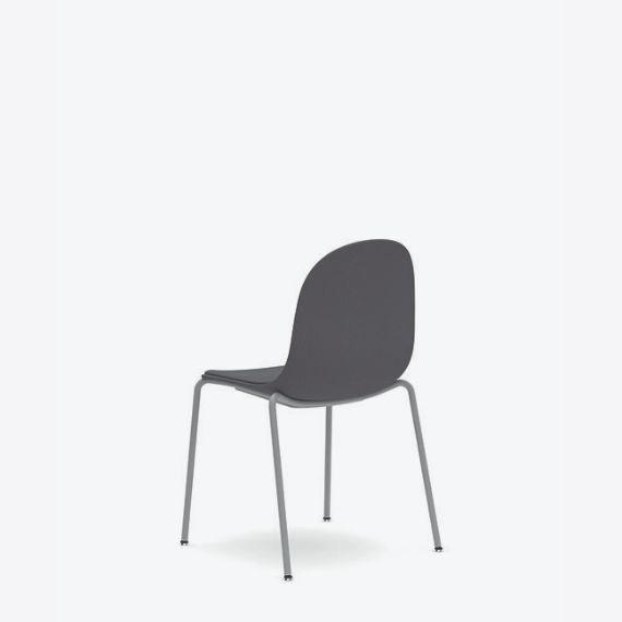 KIN102U3 Kin Side Chair With 4 Leg Frame, Upholstered Shell