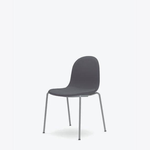 KIN102U3 Kin Side Chair With 4 Leg Frame, Upholstered Shell