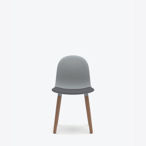 KIN103U1 - Kin Side Chair, Wood Legs with Upholstered Seat Pad*