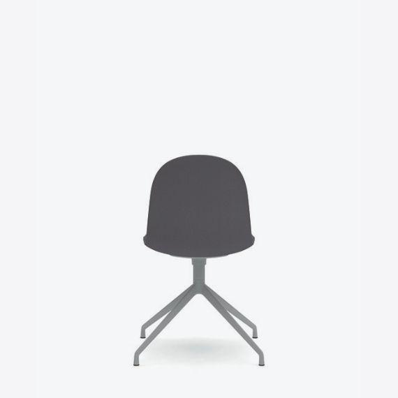 KIN104U3 Kin Side Chair With 4 Star Swivel Base, Upholstered Shell