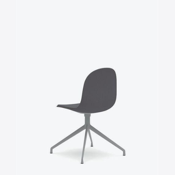 KIN104U3 Kin Side Chair With 4 Star Swivel Base, Upholstered Shell