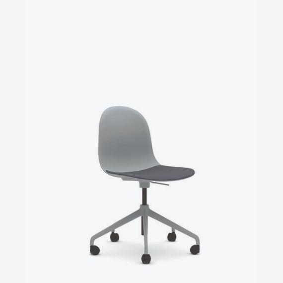 KIN105U1 - Kin Side Chair, 5 Star Swivel Base with Upholstered Seat Pad*