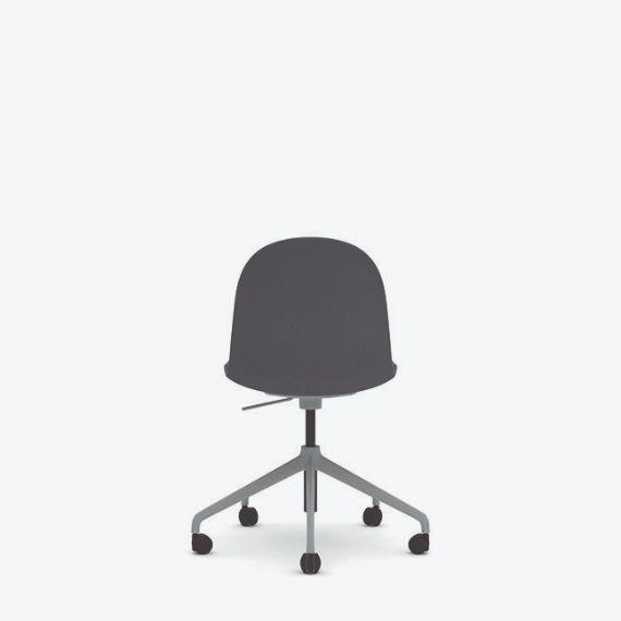 KIN105U3 Kin Side Chair With 5 Star Swivel Base, Upholstered Shell