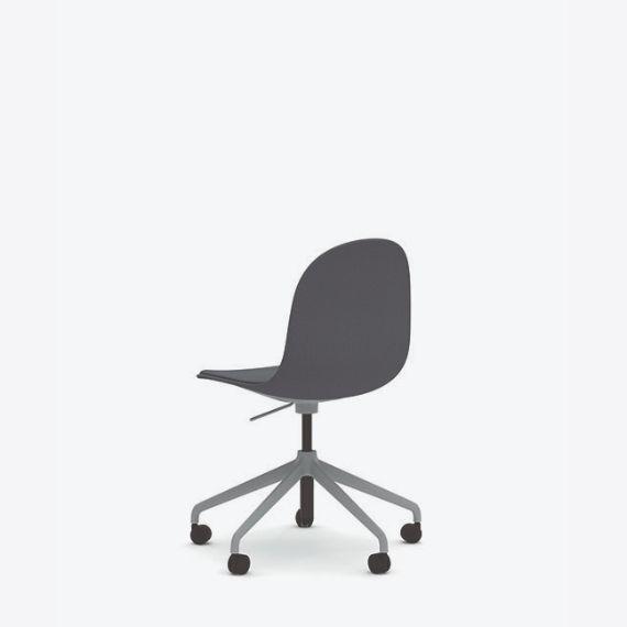 KIN105U3 Kin Side Chair With 5 Star Swivel Base, Upholstered Shell