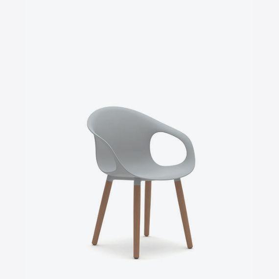 KIN203 - Kin Arm Chair, Wood Legs*