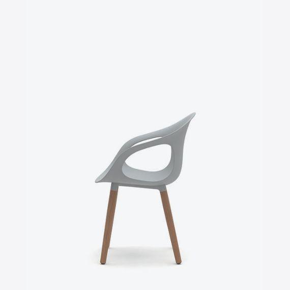 KIN203 - Kin Arm Chair, Wood Legs