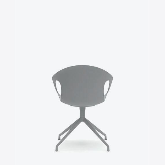 KIN204U1 Kin Arm Chair With 4 Star Swivel Base, Upholstered Seat Pad