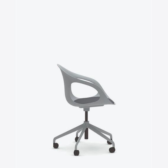 KIN205U1 - Kin Arm Chair, 5 Star Swivel Base with Upholstered Seat Pad