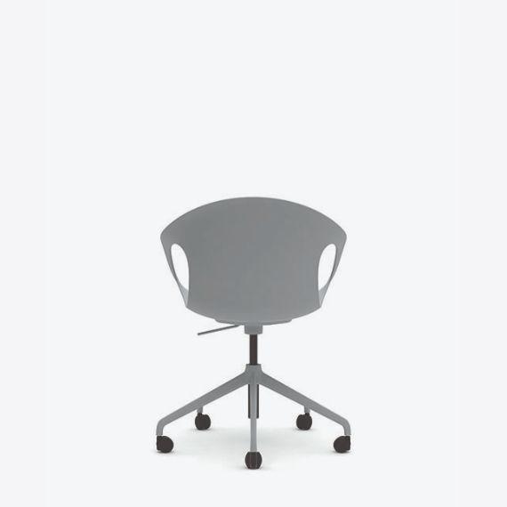 KIN205U1 - Kin Arm Chair, 5 Star Swivel Base with Upholstered Seat Pad