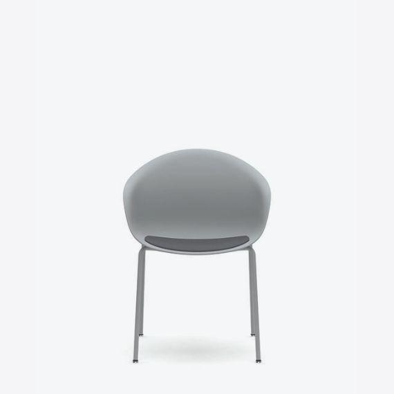 KIN302U1 Kin Tub Chair With 4 Leg Frame, Upholstered Seat Pad