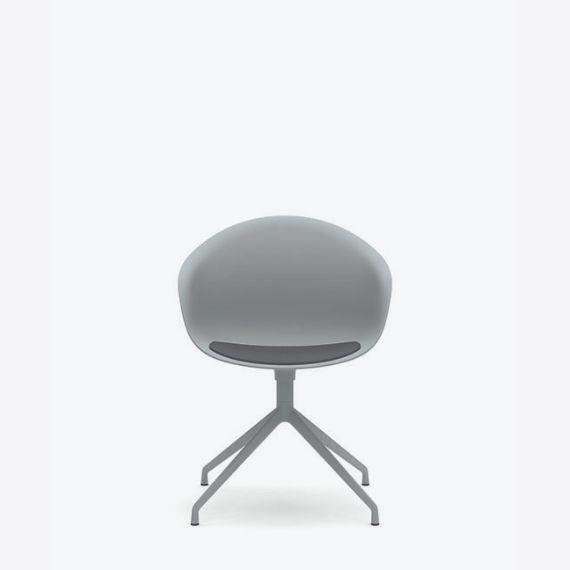 KIN304U1 Kin Tub  Chair With 4 Star Swivel Base, Upholstered Seat Pad