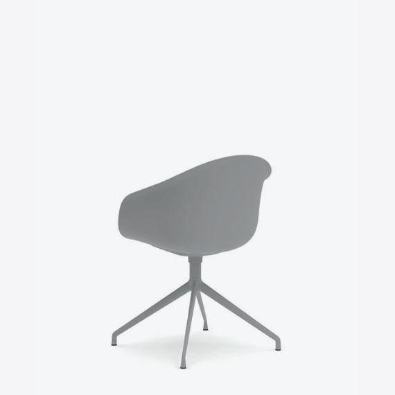 KIN304U1 Kin Tub  Chair With 4 Star Swivel Base, Upholstered Seat Pad
