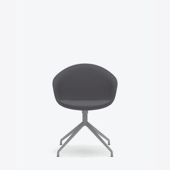 KIN304U3 Kin Tub Chair With 4 Star Swivel Base, Upholstered Shell