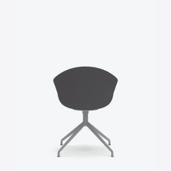 KIN304U3 Kin Tub Chair With 4 Star Swivel Base, Upholstered Shell