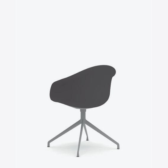 KIN304U3 Kin Tub Chair With 4 Star Swivel Base, Upholstered Shell