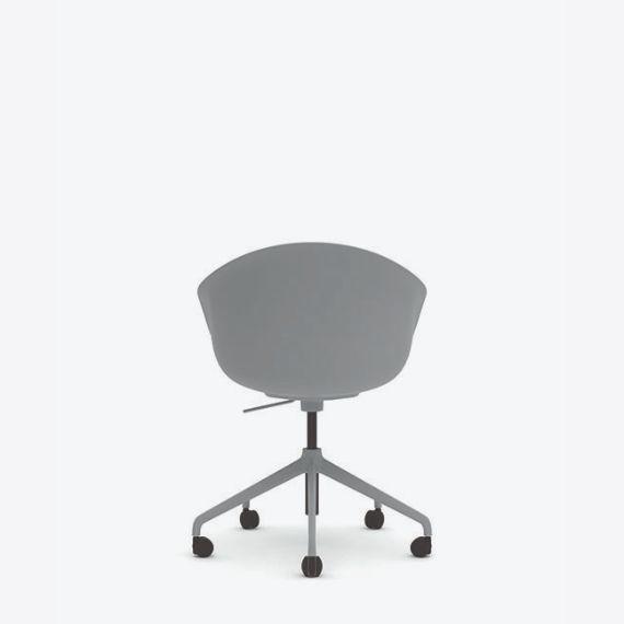 KIN305U1 Kin Tub  Chair With 5 Star Swivel Base, Upholstered Seat Pad