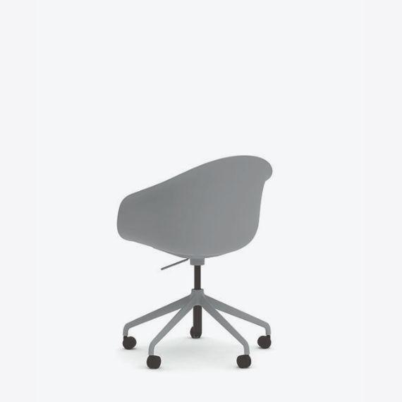 KIN305U1 Kin Tub  Chair With 5 Star Swivel Base, Upholstered Seat Pad