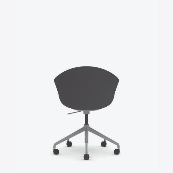 KIN305U3 - Kin Tub Chair, 5 Star Swivel Base with Fully Upholstered Shell