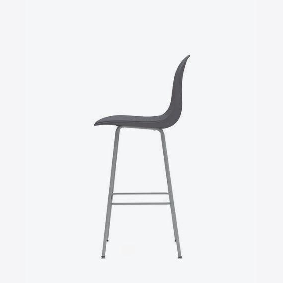 KIN602U3 Kin High Back Stool With 4 Leg Frame, Upholstered Shell