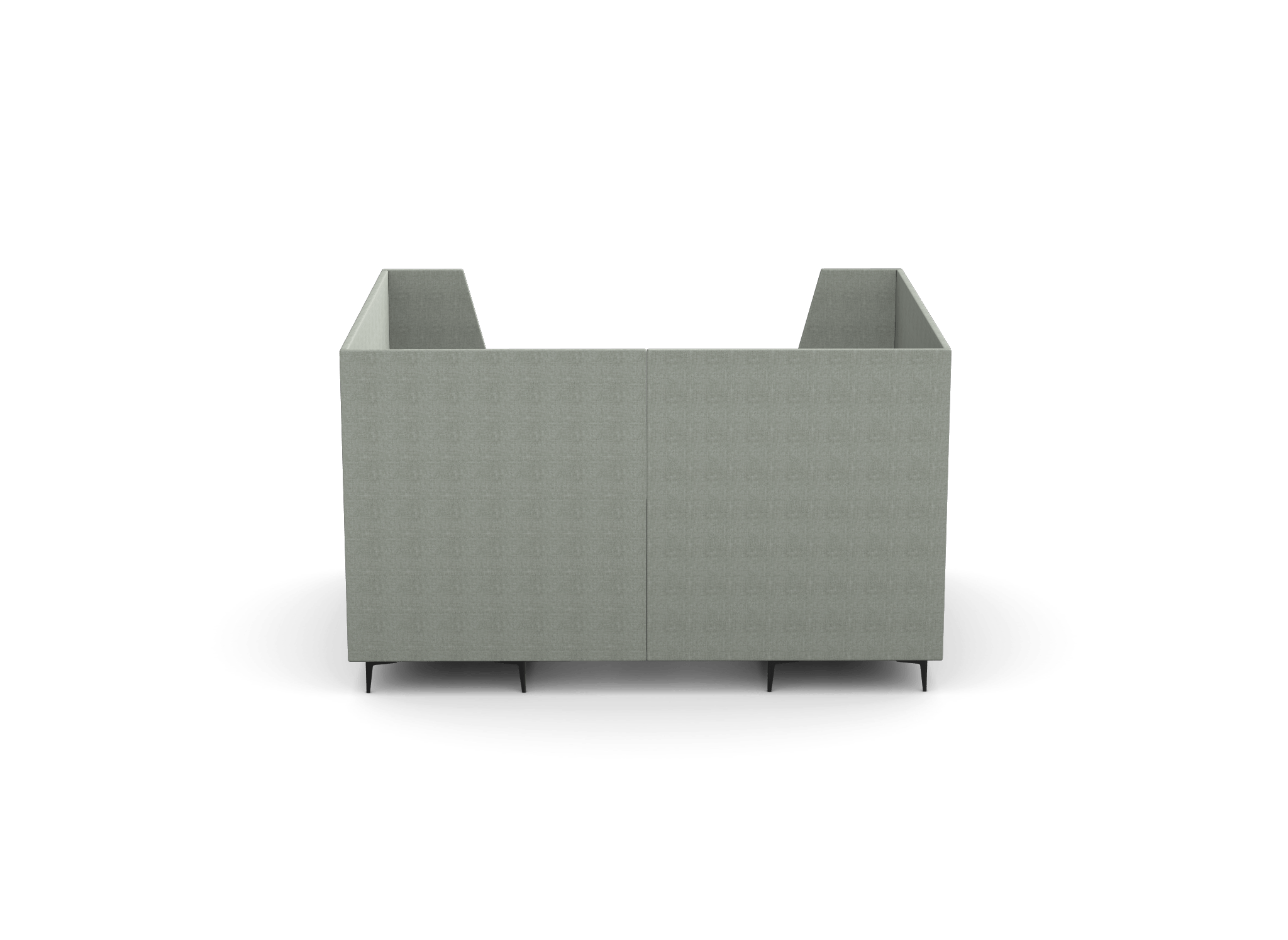 OB-SL-C12 Oban Six Seat High Back Enclosed Booth with Table