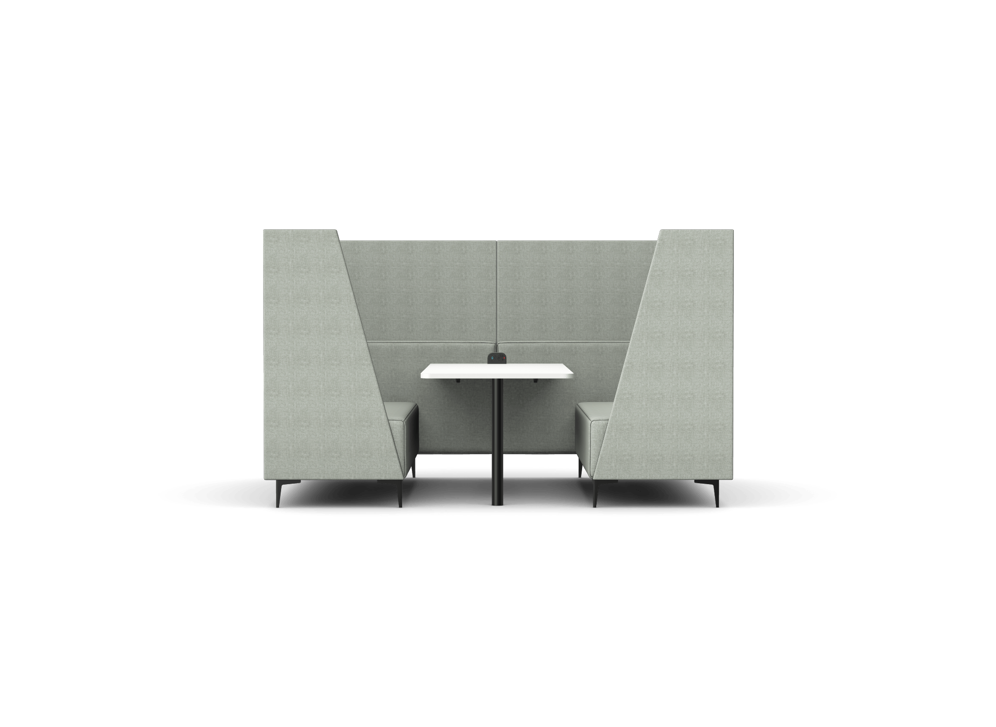 OB-SL-C12 Oban Six Seat High Back Enclosed Booth with Table