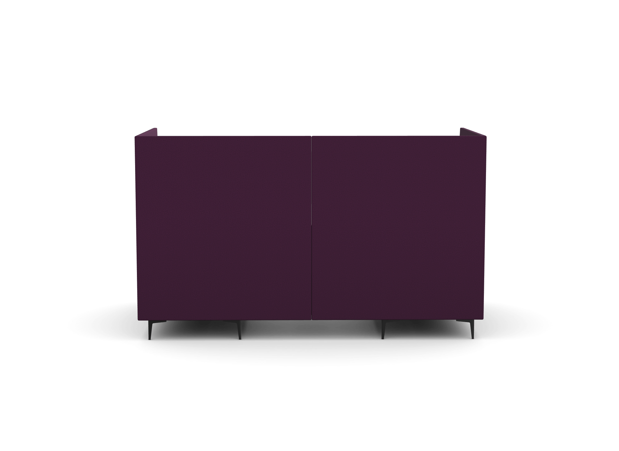 OB-SL-C8 Oban Four Seat High Back Open-Ended Booth with Table