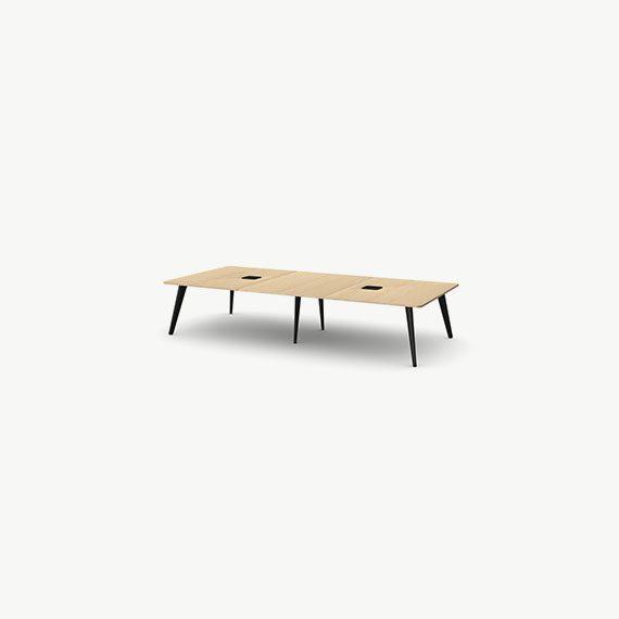 PLMT3616-AB Pailo Rectangular Project Table With Cut Out for Power - 3600mm x 1650mm