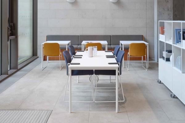 HSP405 Densiti Stacking Chair With Plastic Seat and Back with No Arms