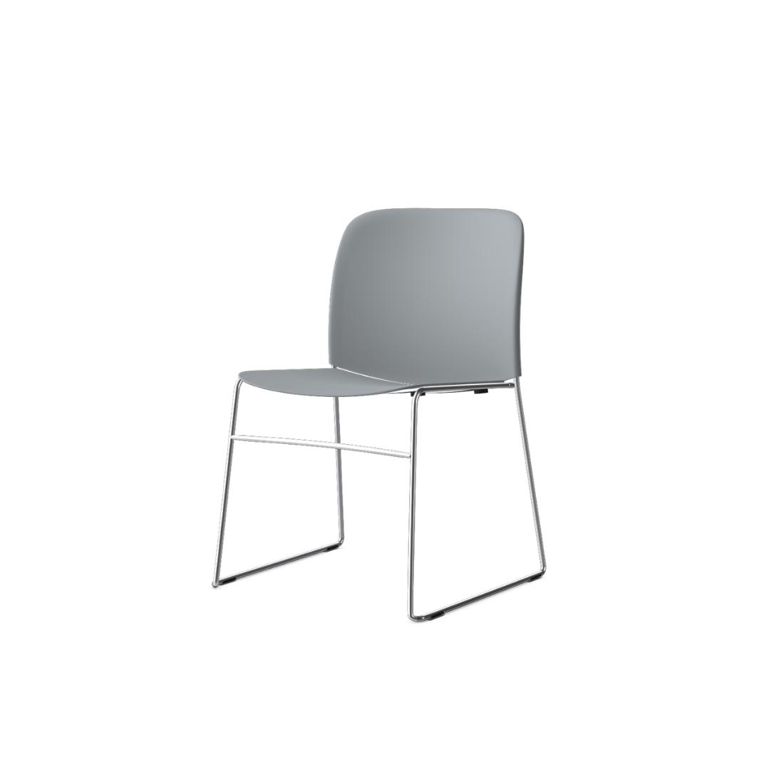 HSP405 Densiti Stacking Chair With Plastic Seat and Back with No Arms