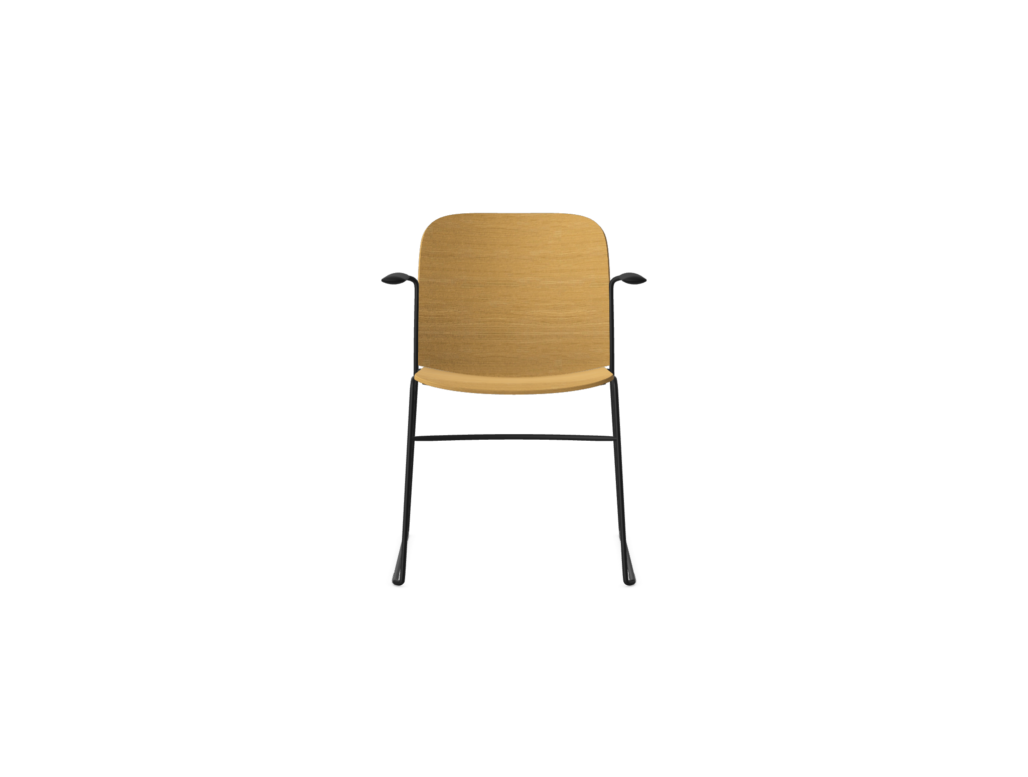 HSW405A Densiti Stacking Chair With Wood Seat and Back with Arms