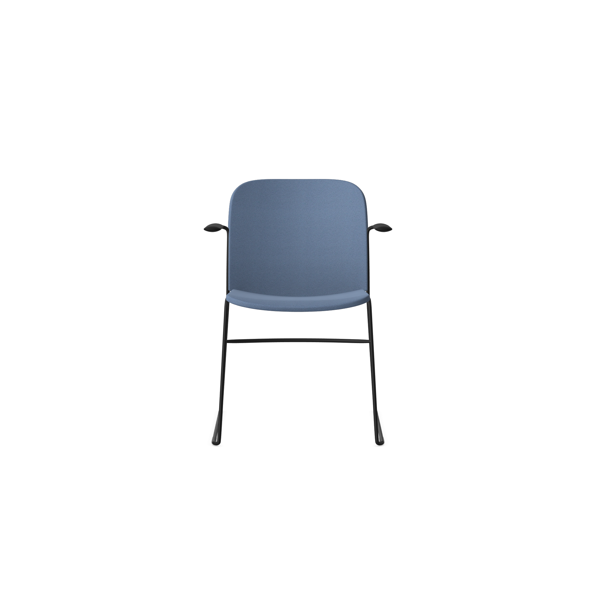 HSW415A Densiti Stacking Chair With Upholstered Seat With Arms