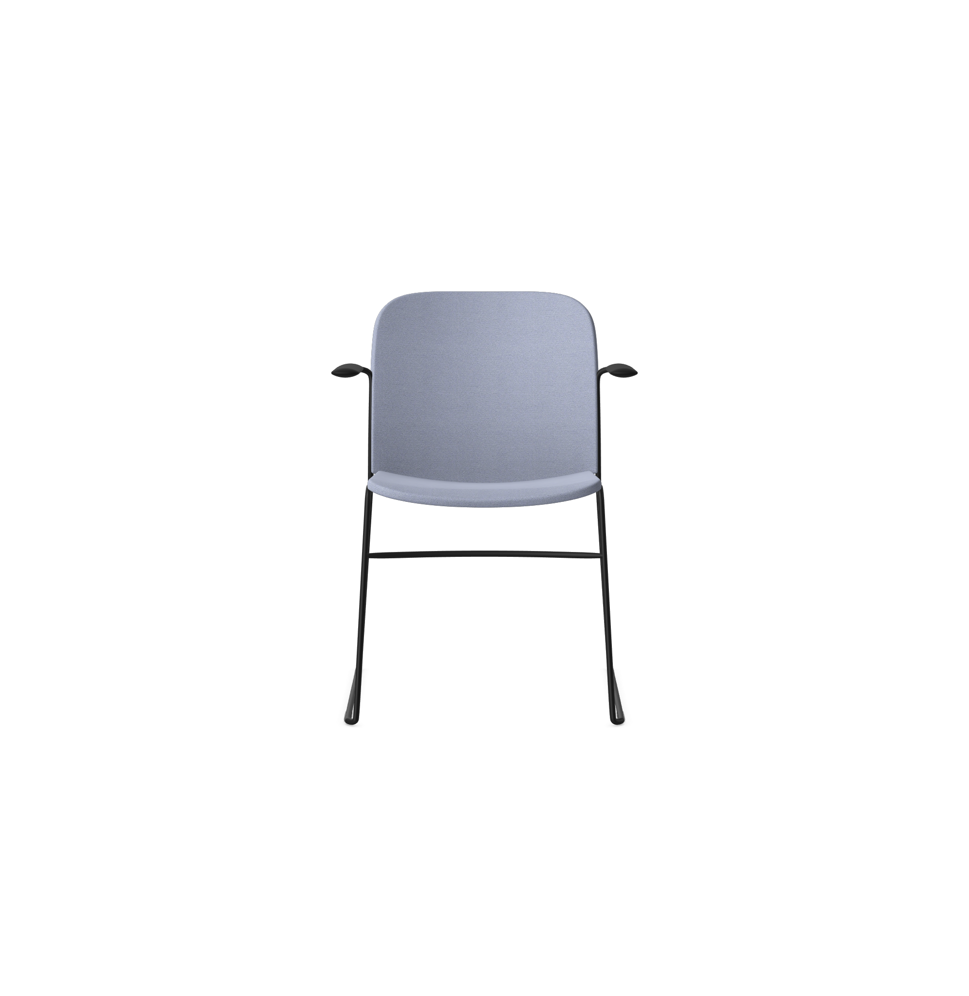 HSW415A Densiti Stacking Chair With Upholstered Seat With Arms