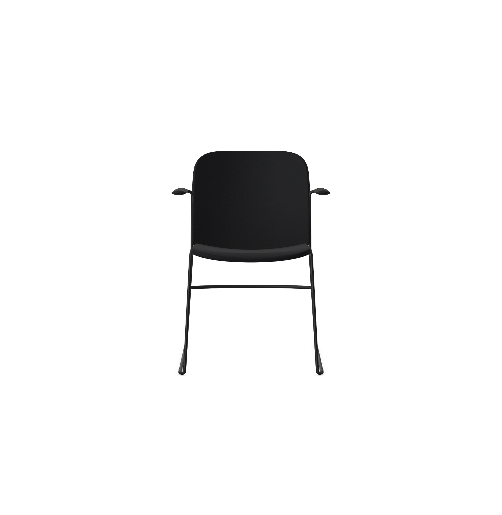 HSW415A Densiti Stacking Chair With Upholstered Seat With Arms