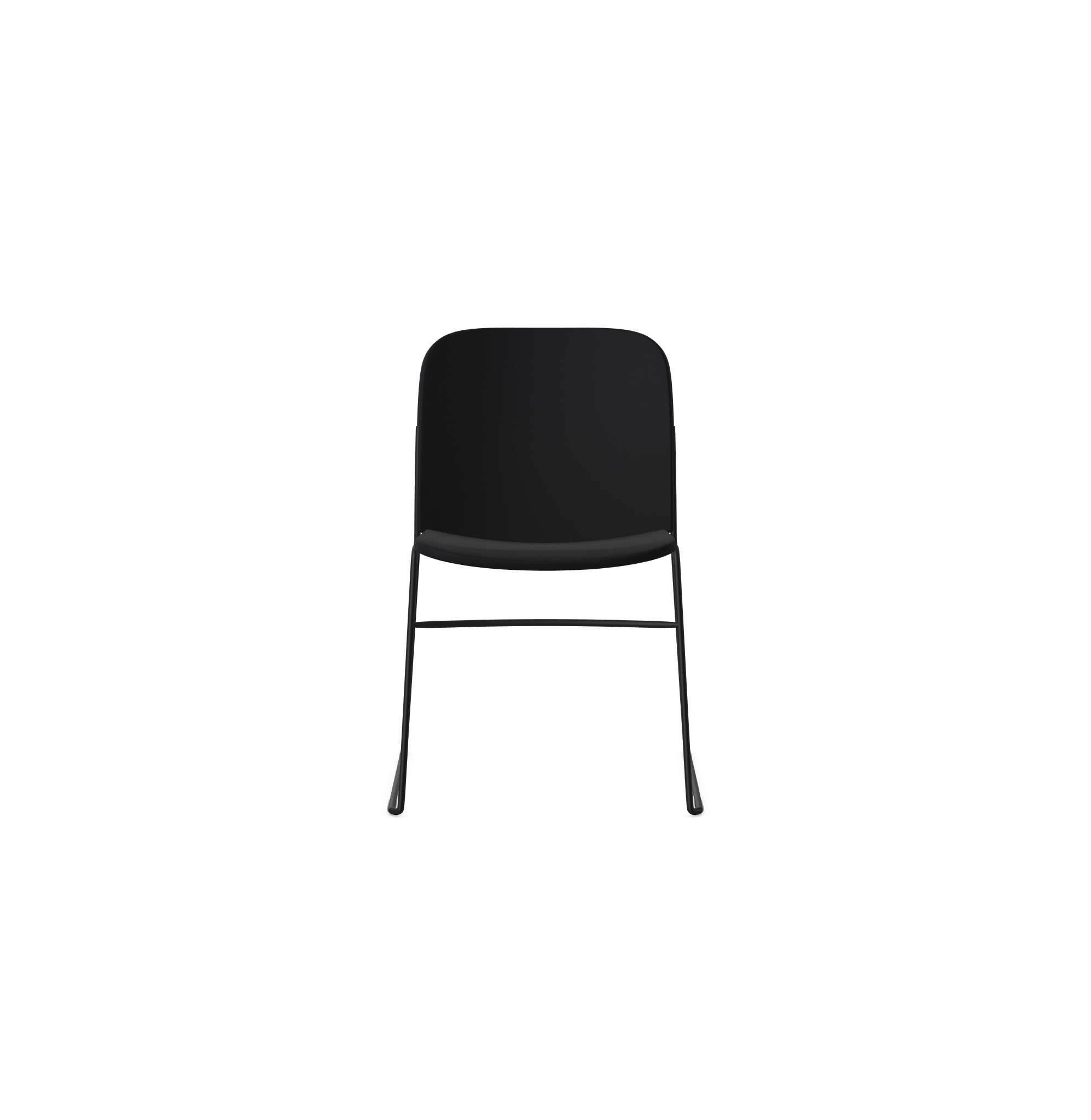 HSW415 Densiti Stacking Chair With Upholstered Seat and No Arms