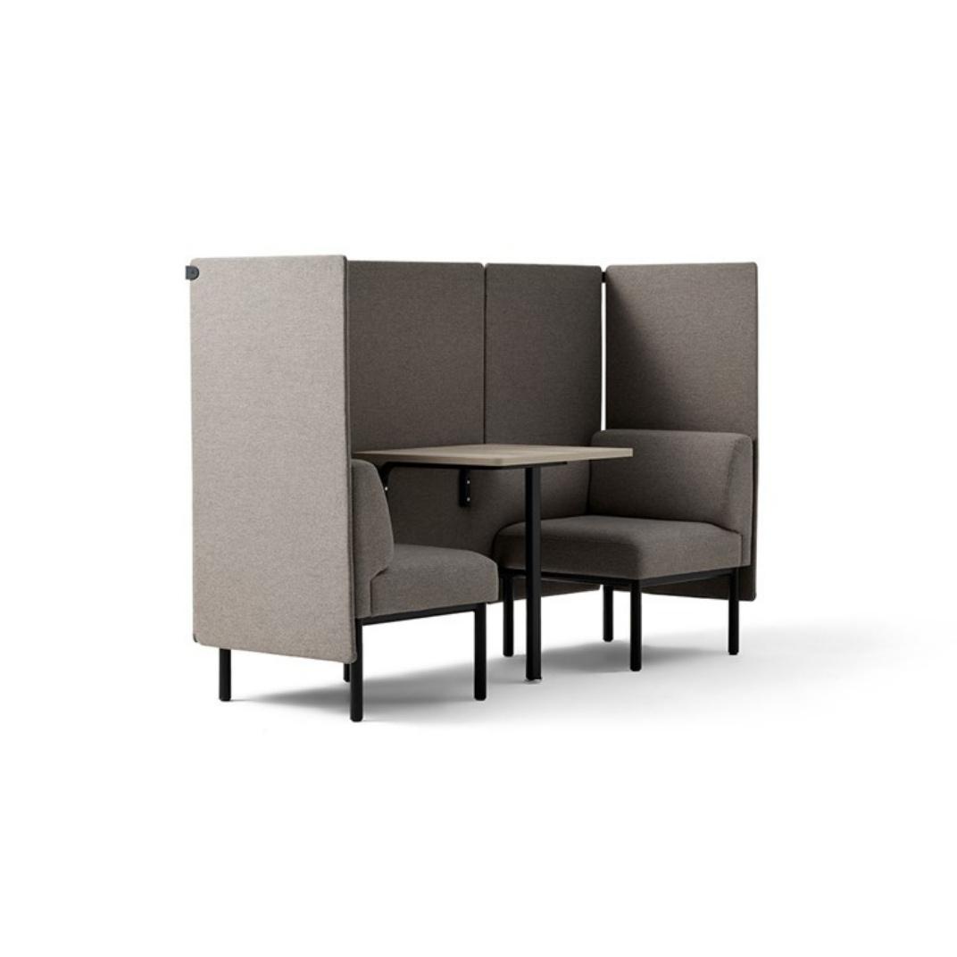 MXU02SCT Low Two Person Unit with Table with Back and Side Screens