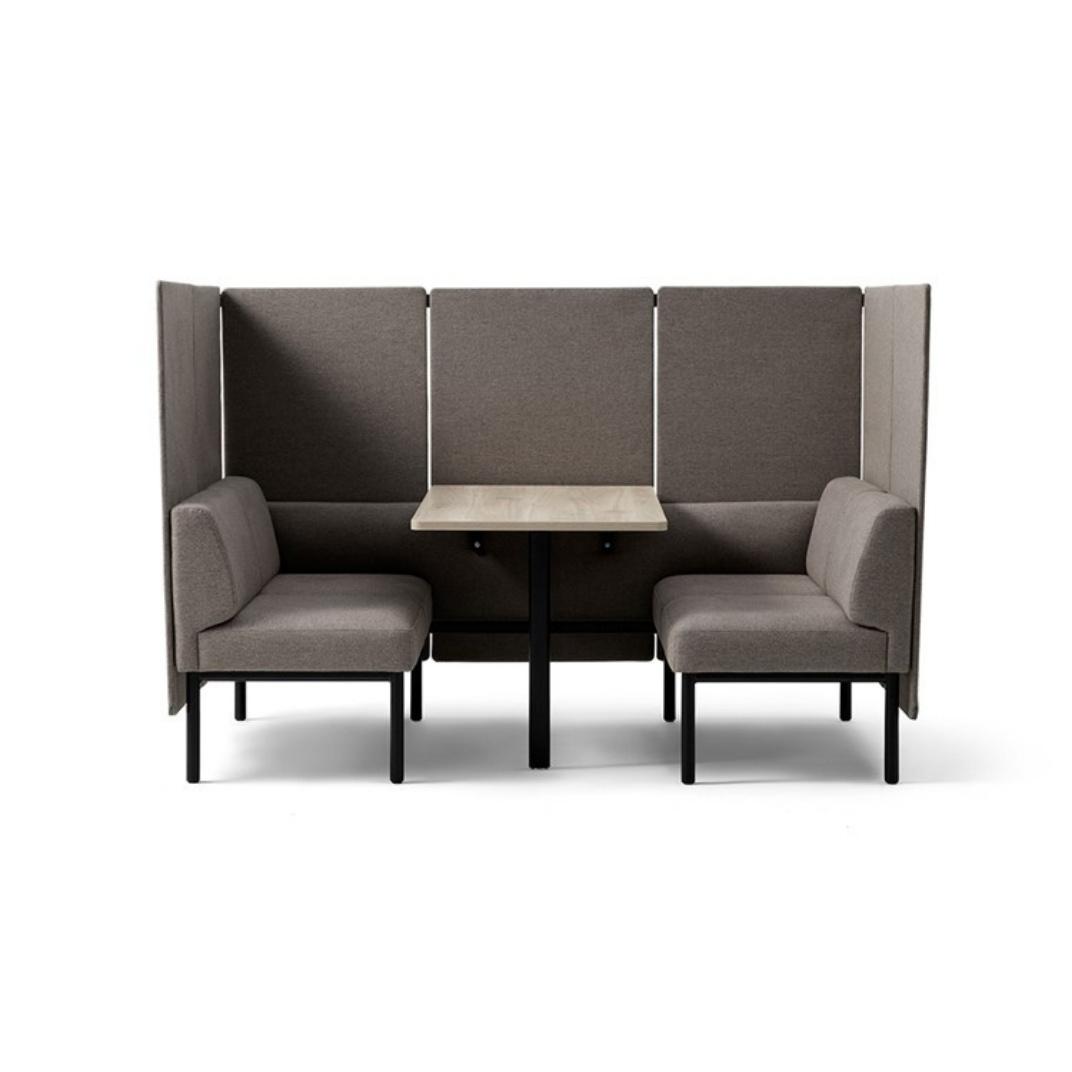 MXU04SCT Low Four Person Unit with Table with Back and Side Screens