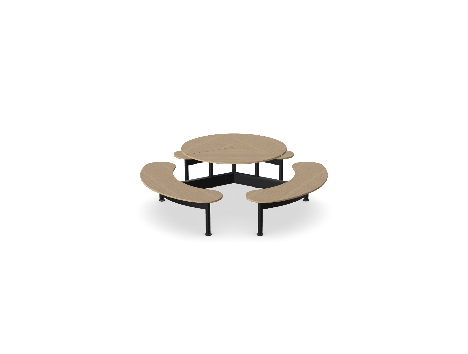 TORDI Tibo Six Person Round Indoor Table.