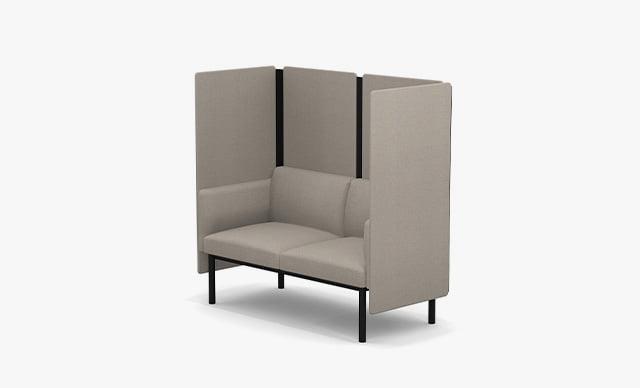MX02SC Two Seat Sofa With Arms Back and Side Screens