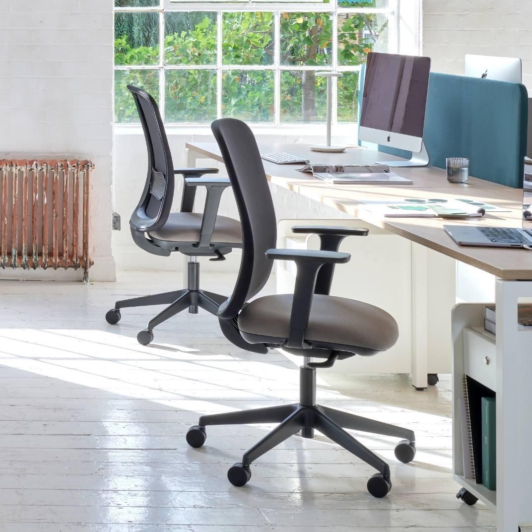 JUN90HA Juno Task Chair, Height Adjustable Arms