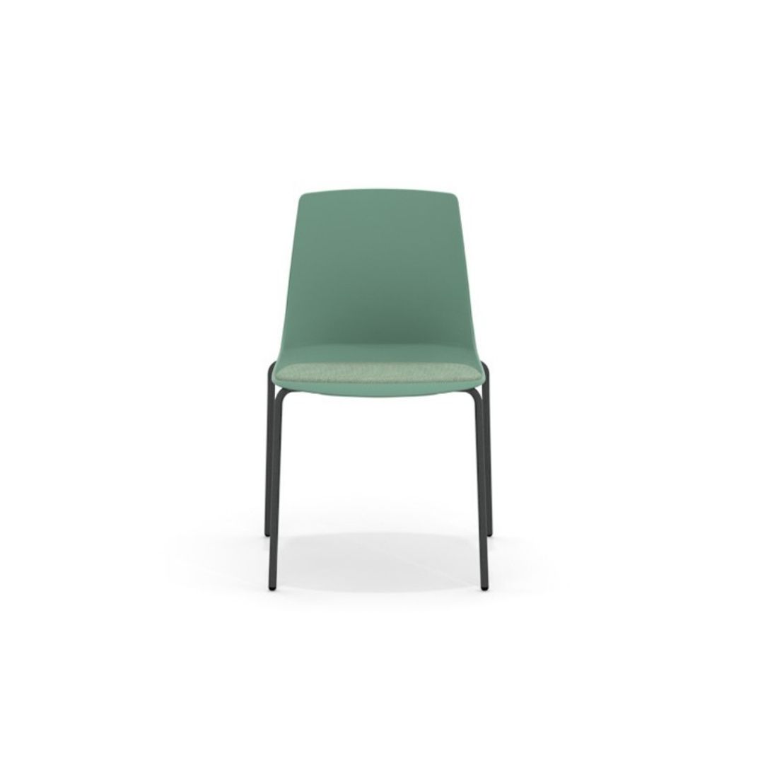 ARL11 Arlo Side Chair With 4 Leg Frame, Upholstered Seat Pad