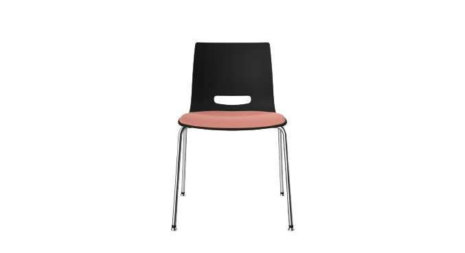 CS4 Casper Side Chair With Upholstered Seat Pan and 4 Leg Frame
