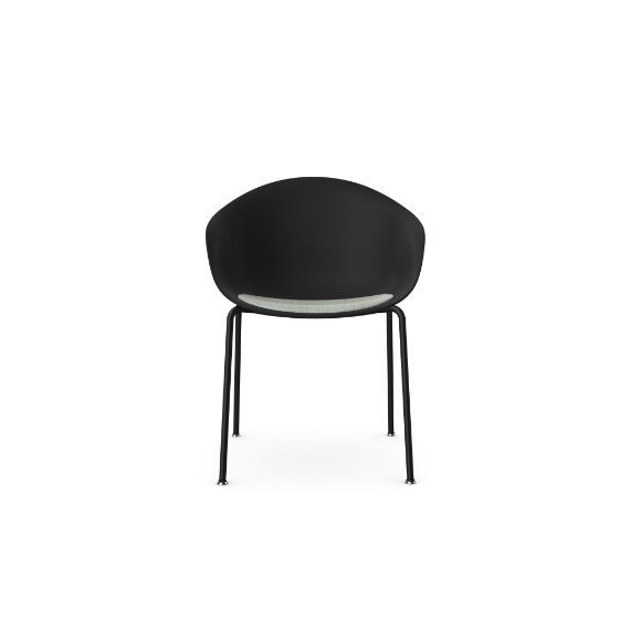 KIN302U1 Kin Tub Chair With 4 Leg Frame, Upholstered Seat Pad