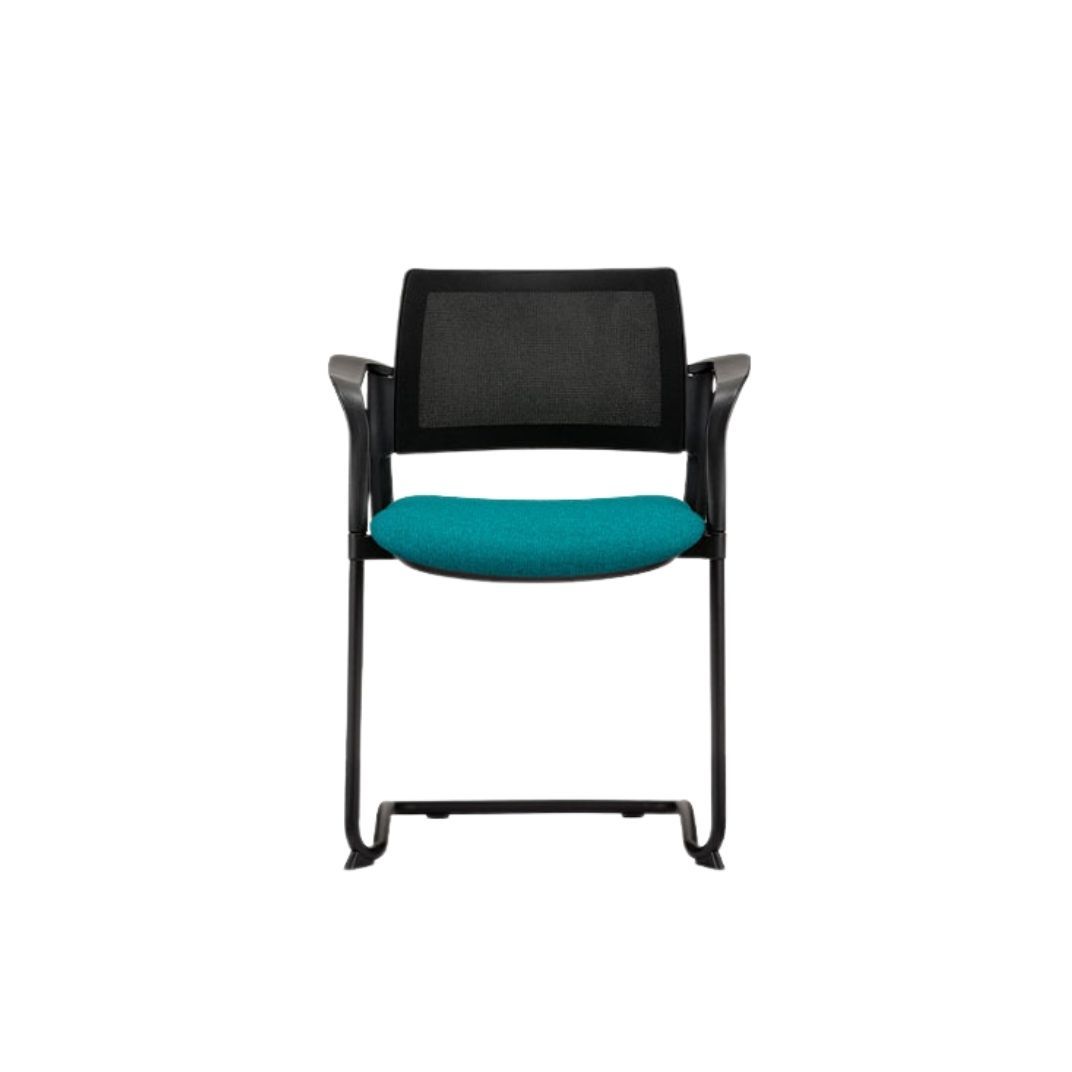 KM10A  Kyos With Arms Cantilever Frame Upholstered Seat