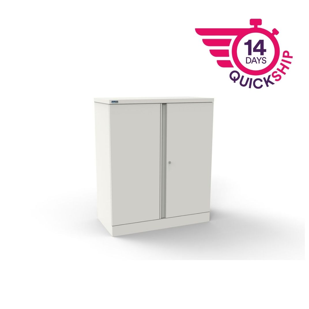 CULM5SD - M:Line Steel Cupboard - 1200mmH 2 double door - assembled c/w 2 shelves