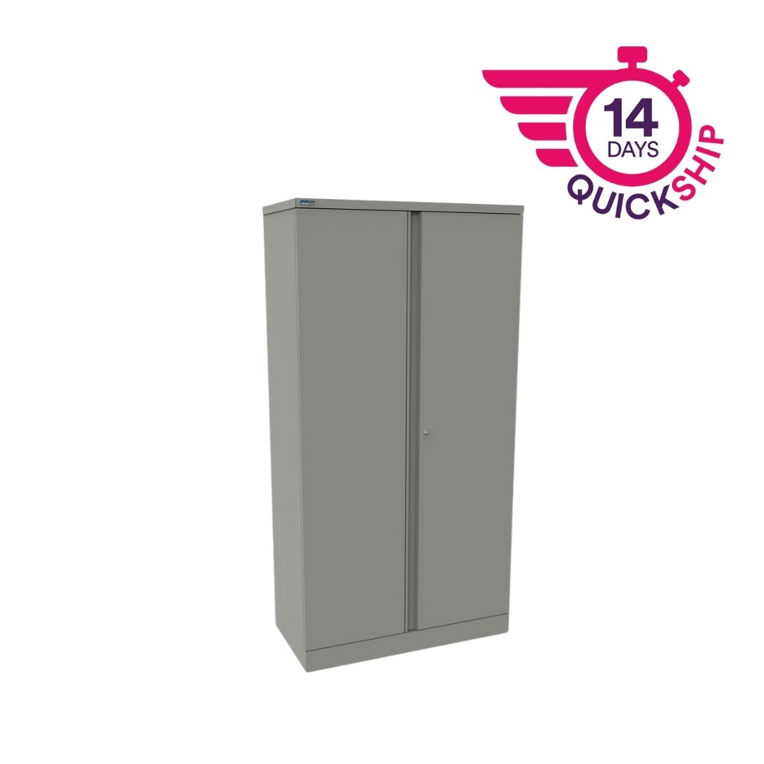 CULM8SD - M:Line Steel Cupboard - 1950mmH 2 double door - assembled c/w 4 shelves